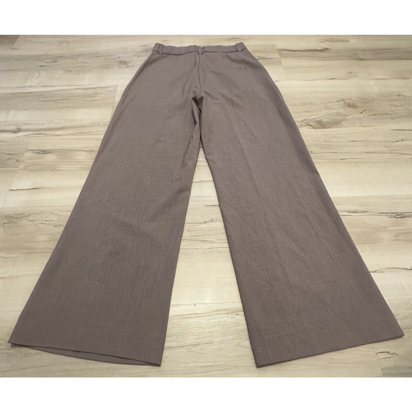 Abercrombie Fitch 0 Short Sloane Tailored Pants High Waist Wide Leg Brown - Picture 2 of 8